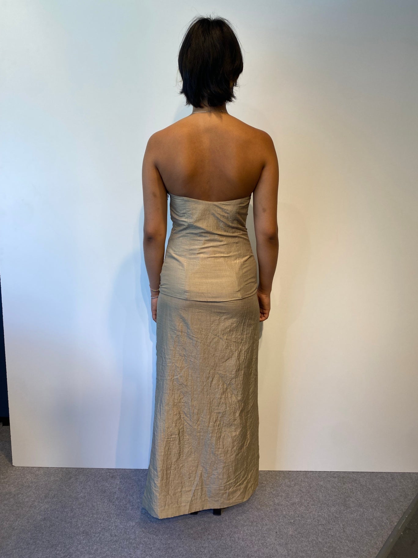 Abendkleid S Beige