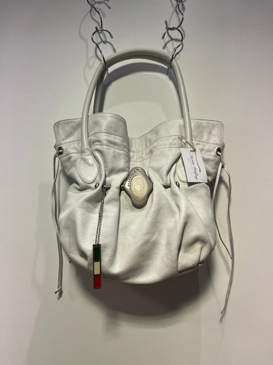 Fabrizio Poker Handtasche Weiß