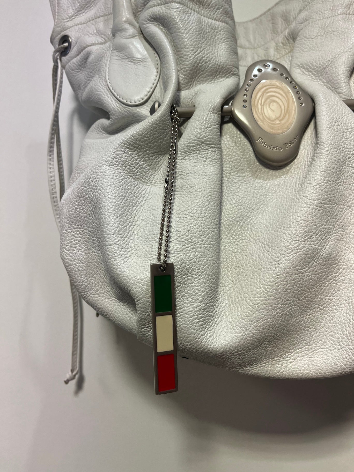 Fabrizio Poker Handtasche Weiß