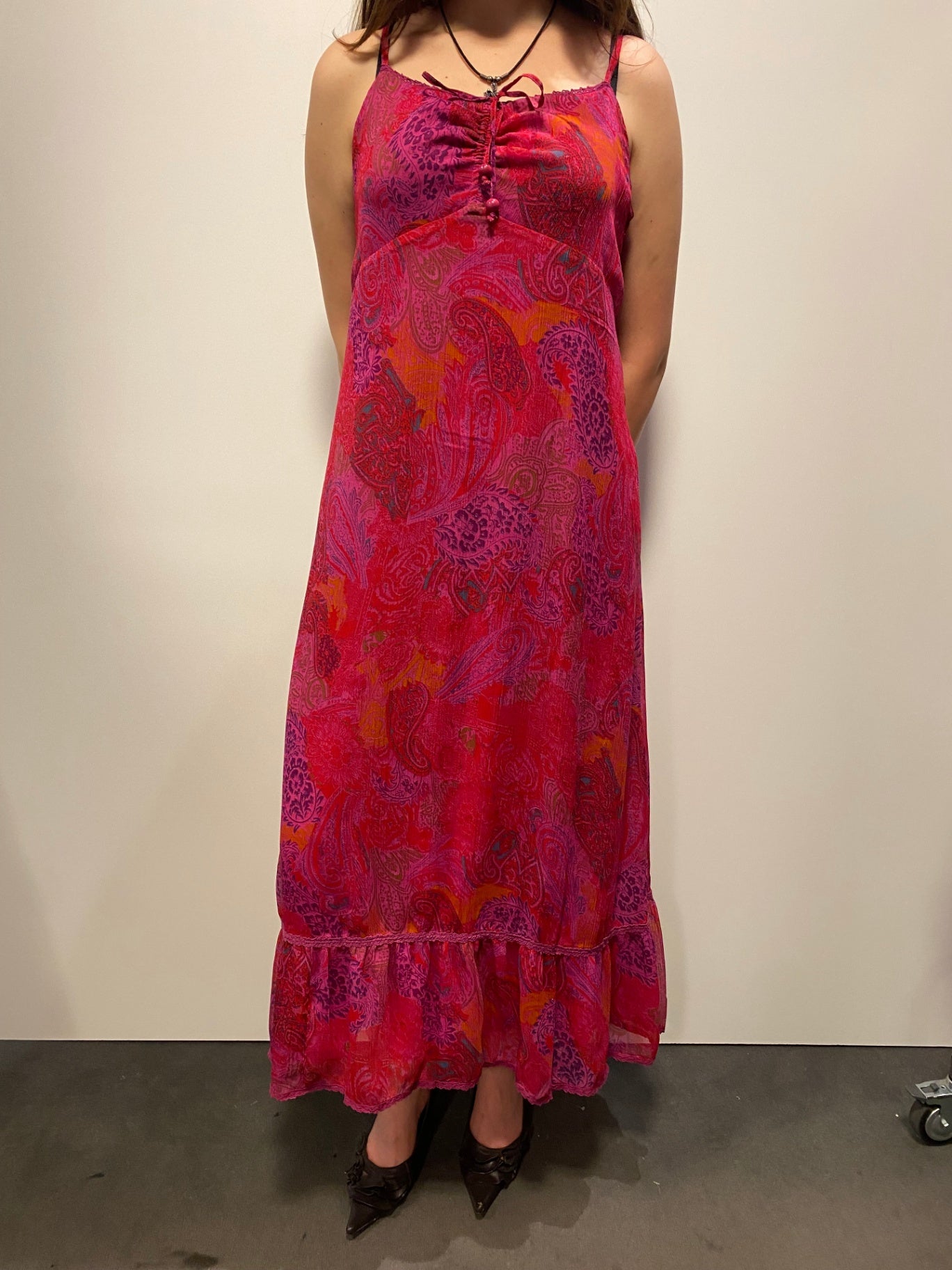 Kleid 42 Rot, Pink, Lila