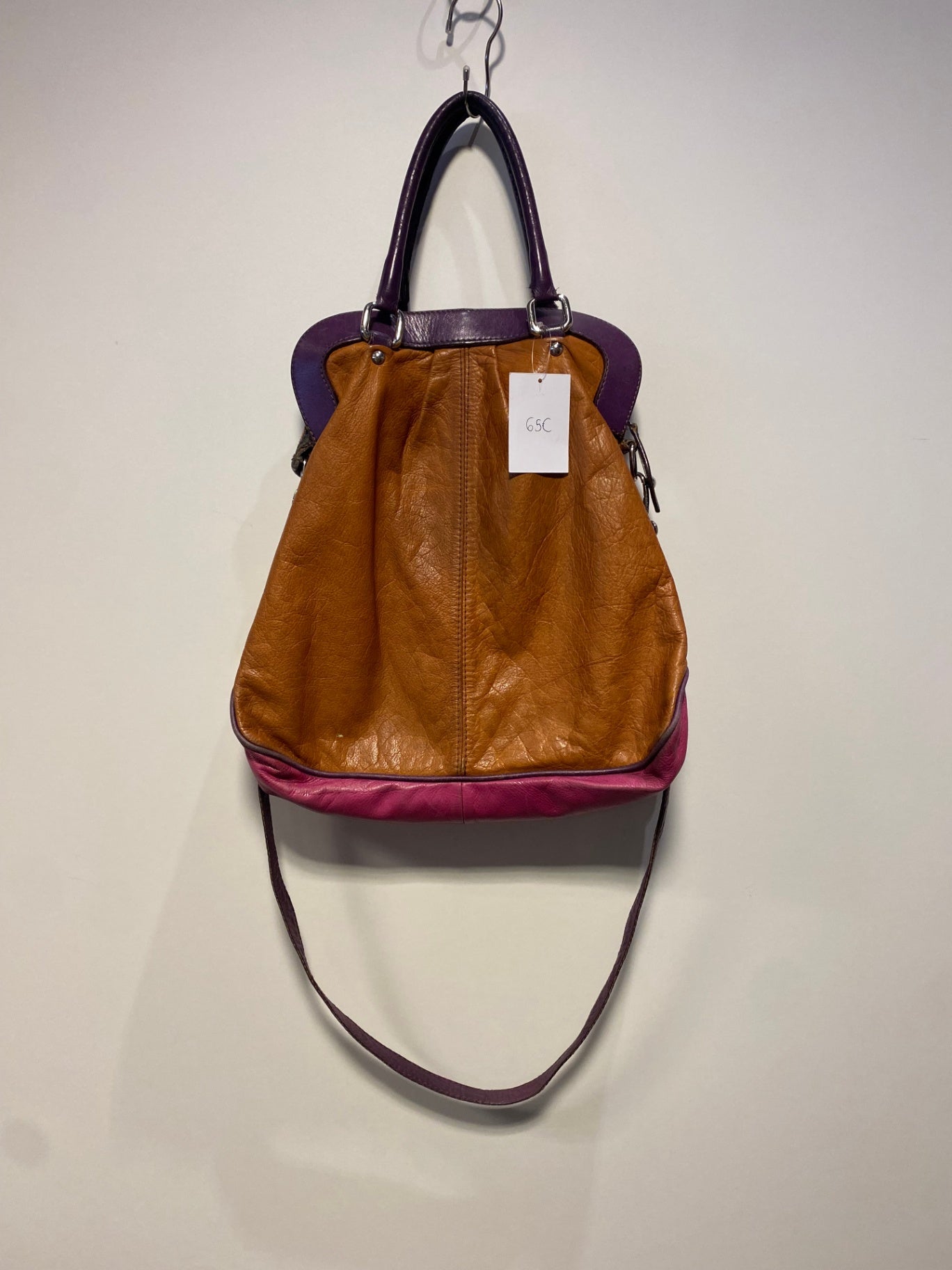 Tasche Braun, Lila, Pink