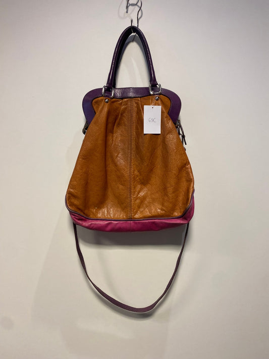 Tasche Braun, Lila, Pink