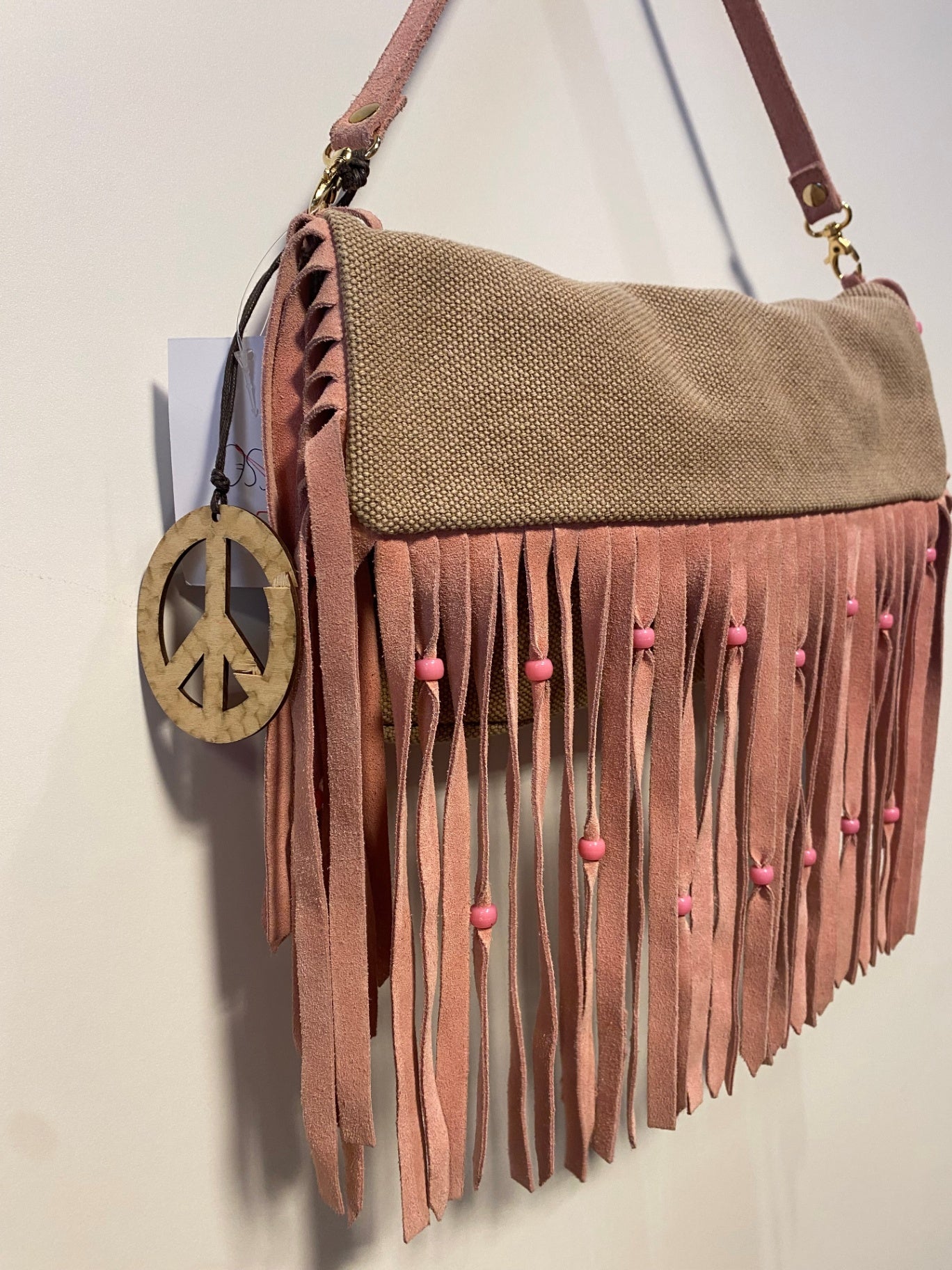 Tasche Beige, Rosa
