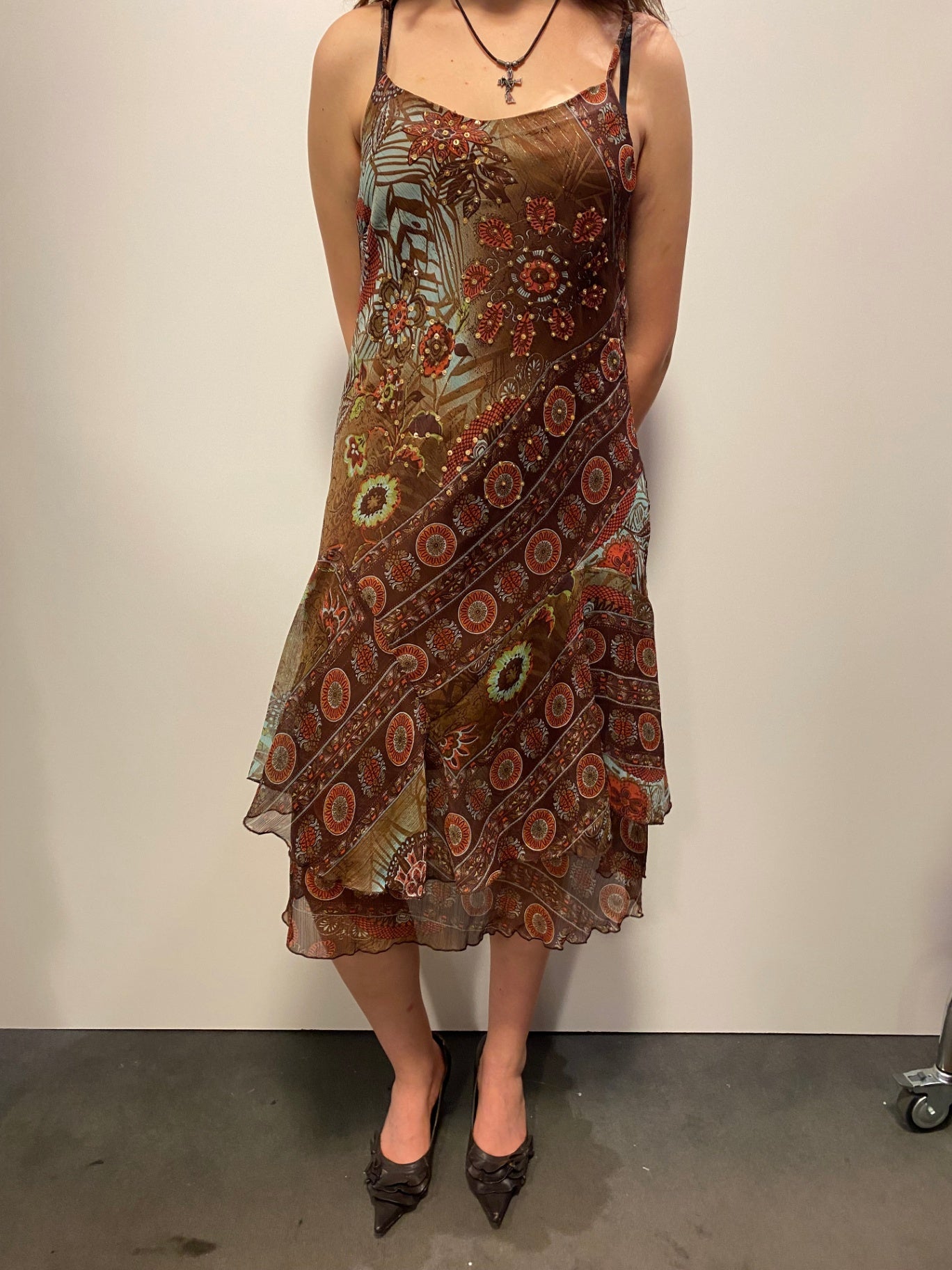 Kleid M Braun