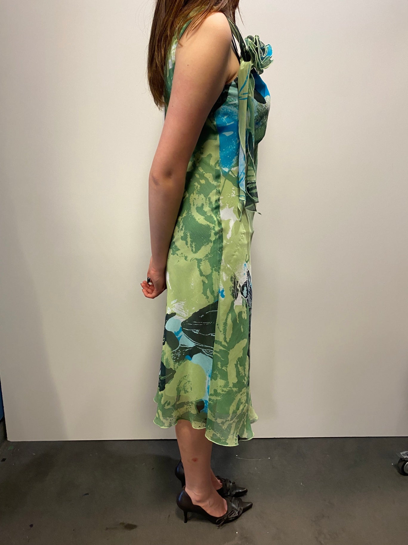 Kleid S Grün, Blau