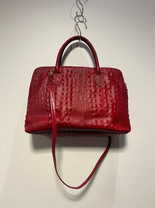 Tasche Rot mit Kroko-Optik