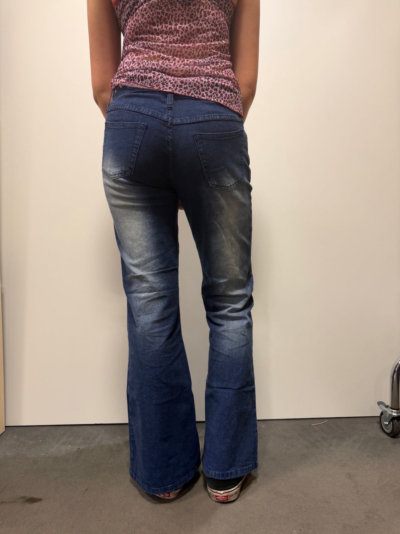 Jeans S Blau mit Gürtelschnalle