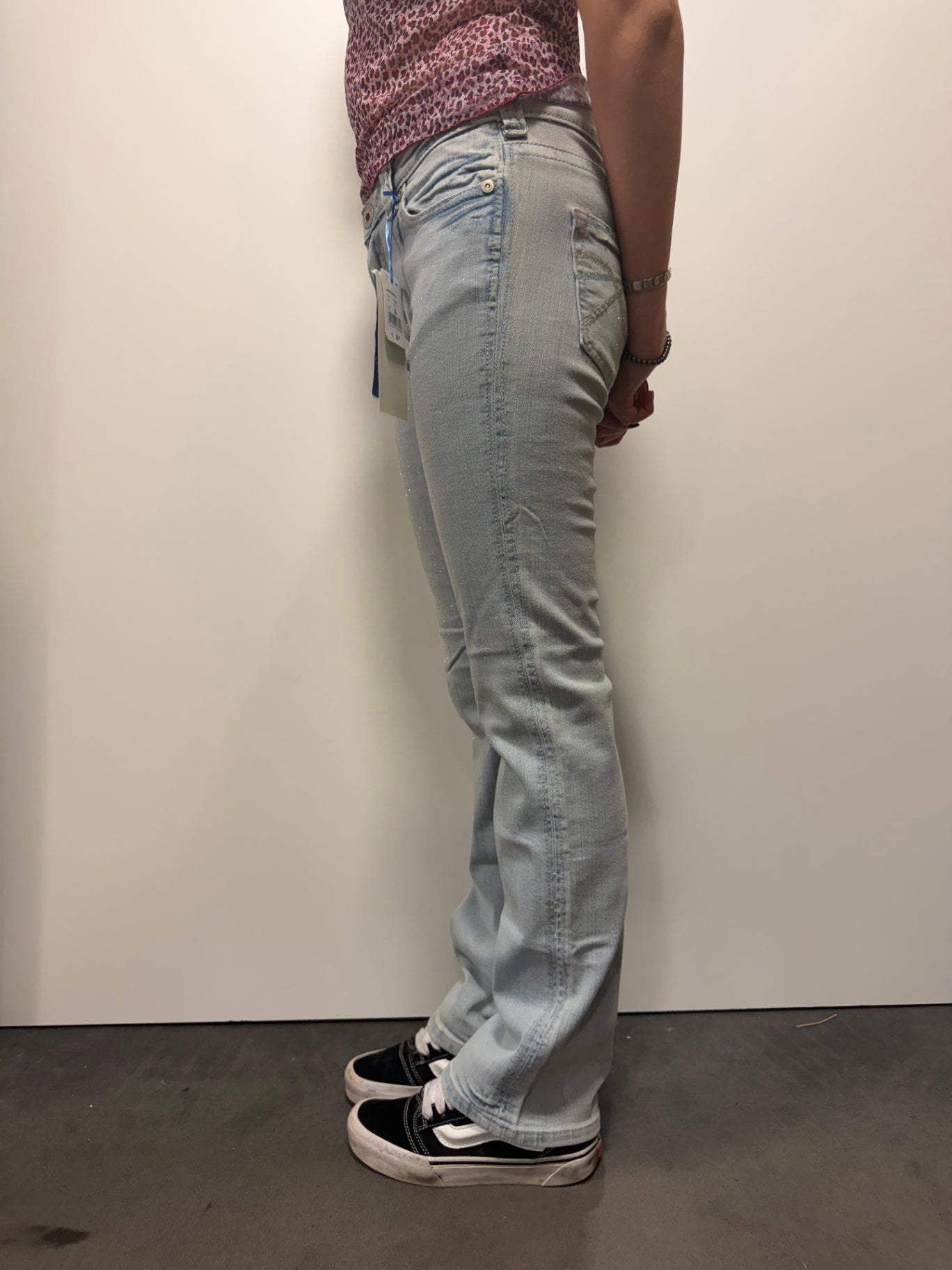 Jeans 30 Hellblau glitzernd