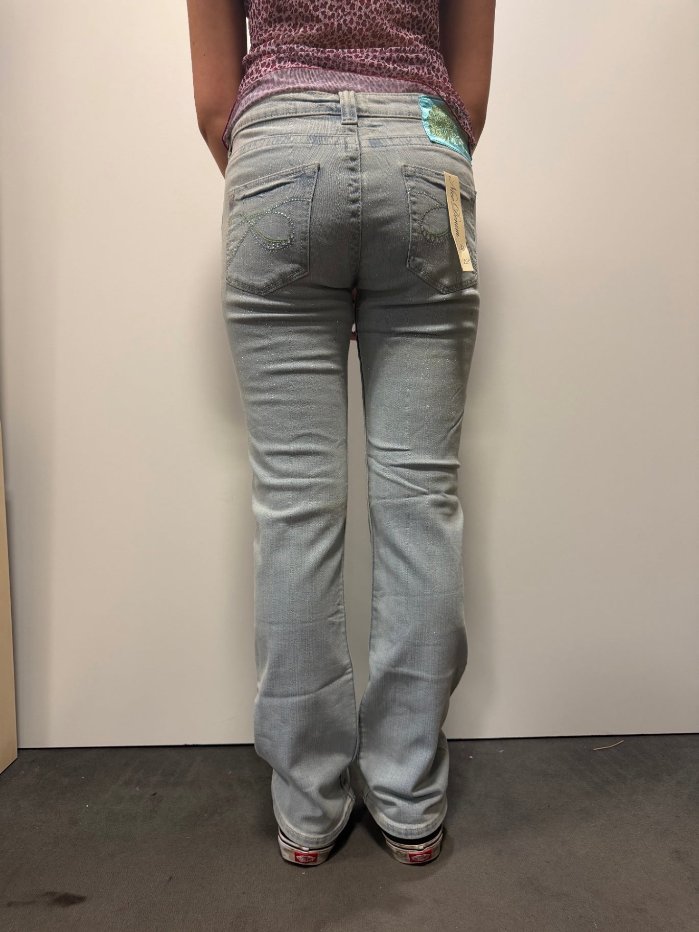 Jeans 30 Hellblau glitzernd