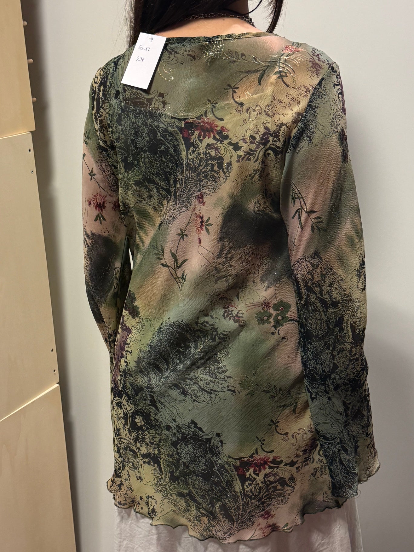 Bluse XL Multicolor (Grün, Schwarz, Beige, Rot und andere Farbtöne)