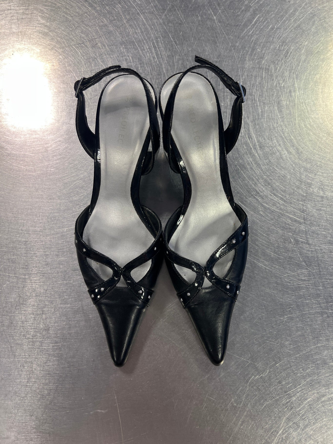 Slingback Heel 38 Schwarz