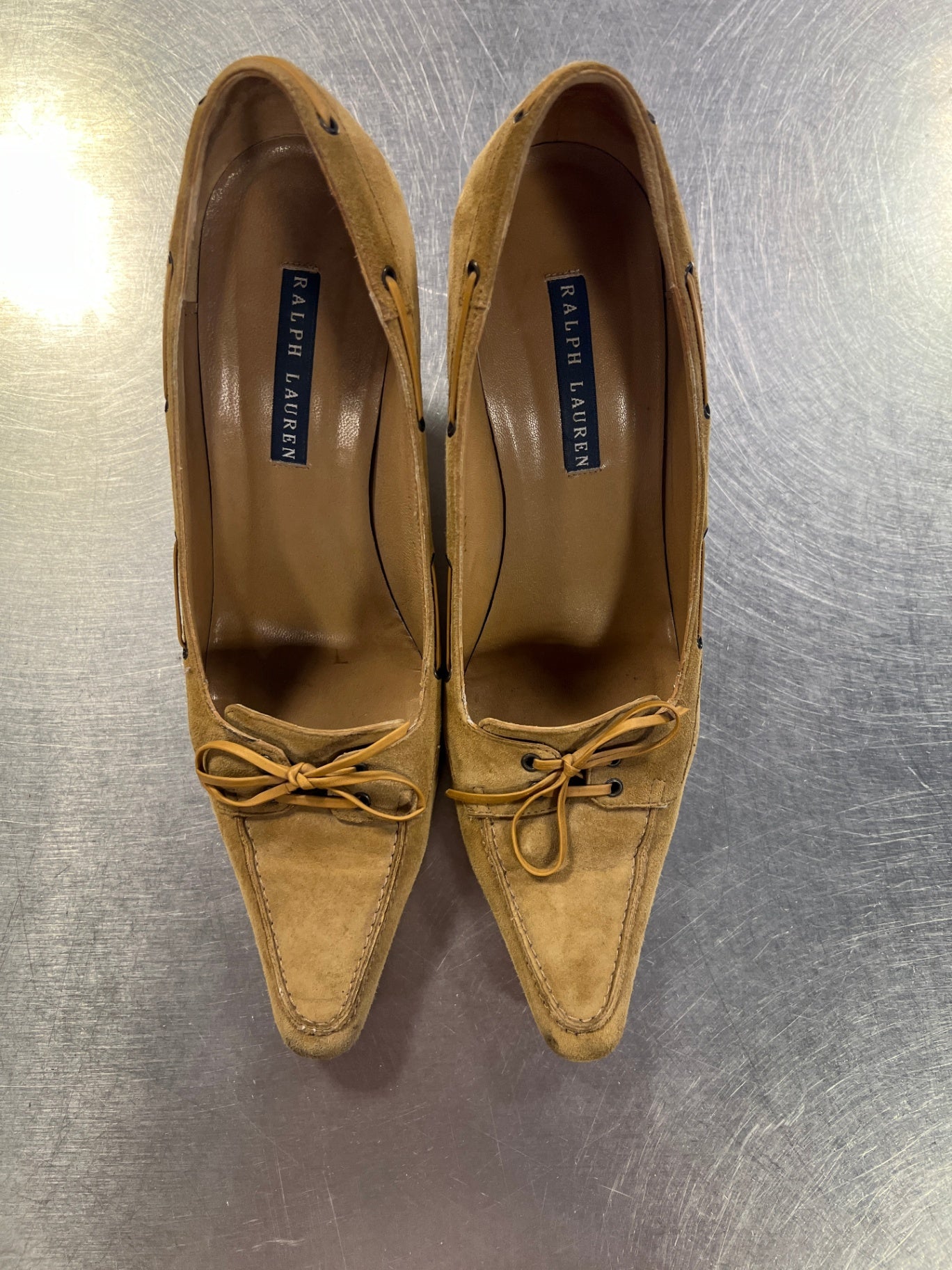 Ralph Lauren Wildleder Pumps 39 Beige