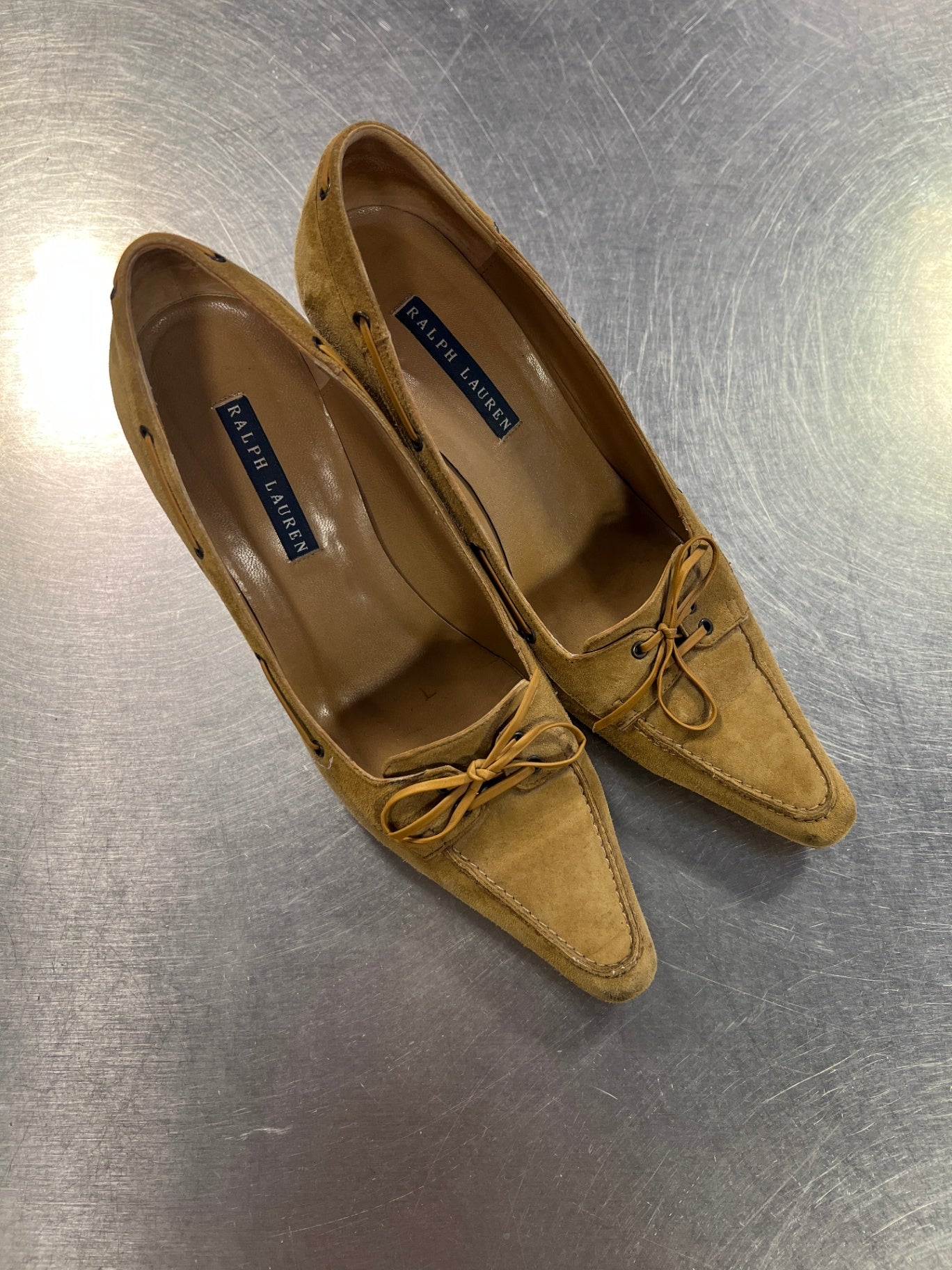 Ralph Lauren Wildleder Pumps 39 Beige