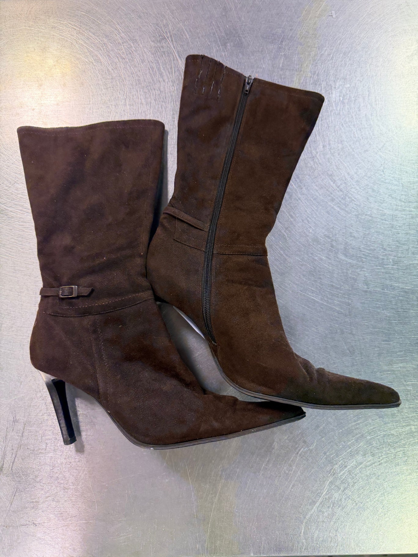 Stiefel 39 Wildleder Braun
