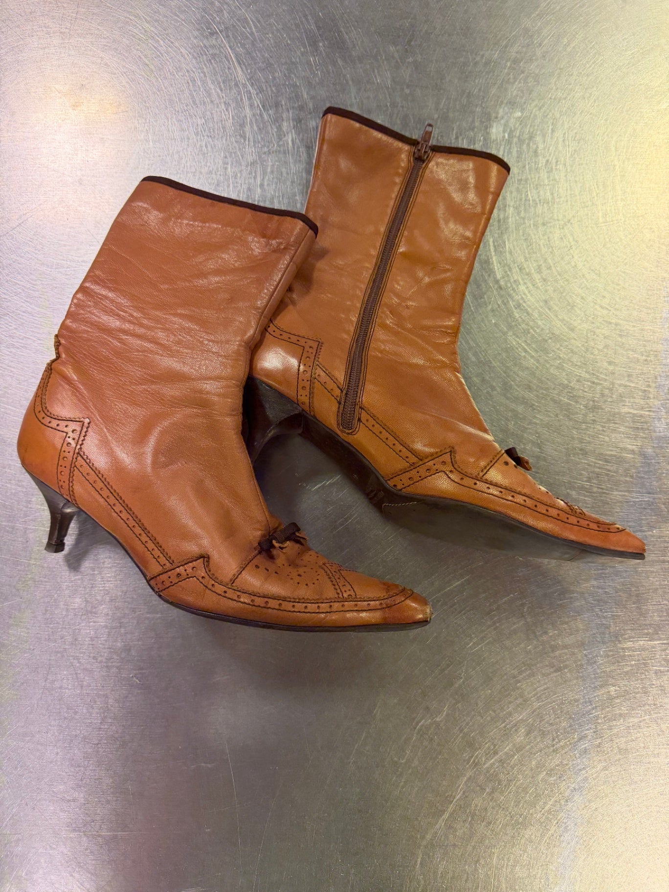 Stiefeletten 41 Hellbraun