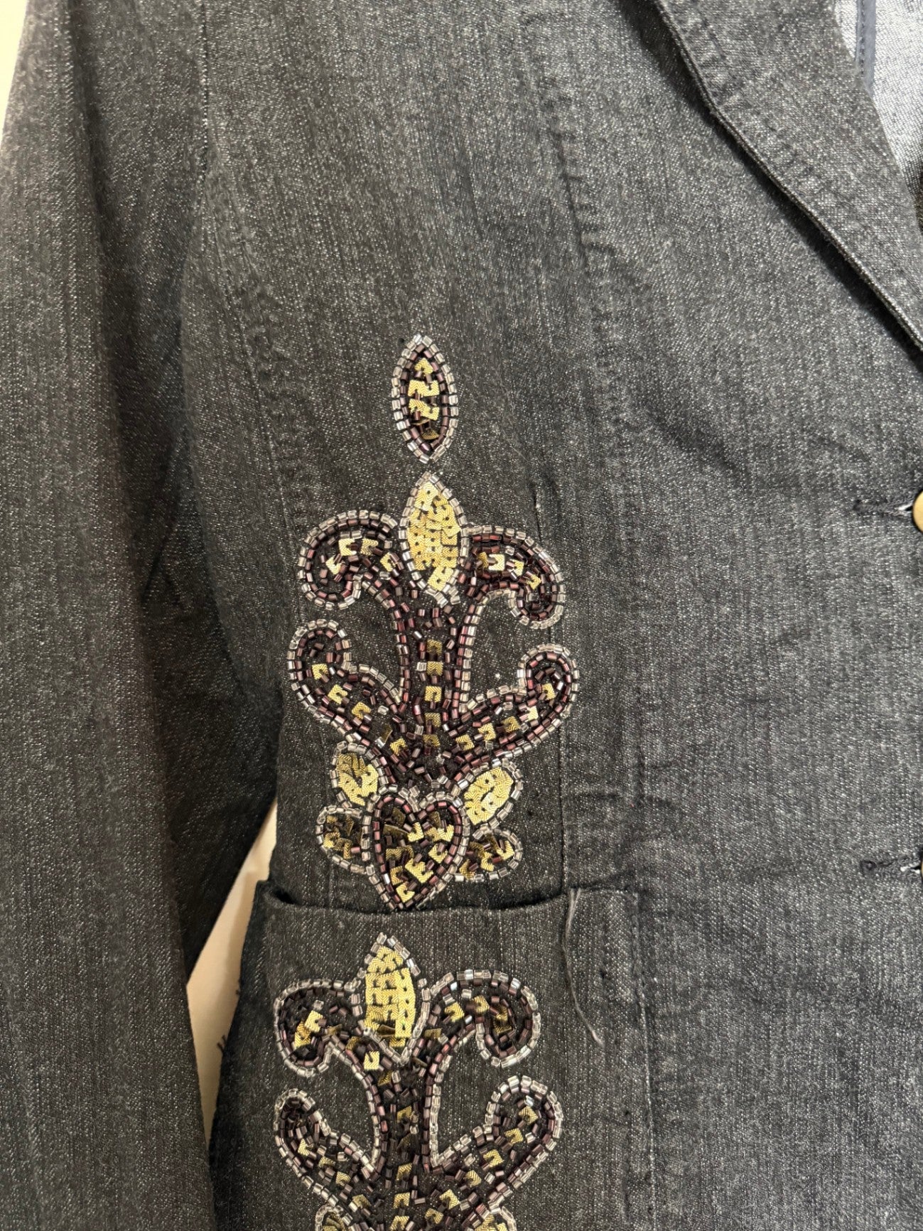 Jeansjacke M Dunkelgrau