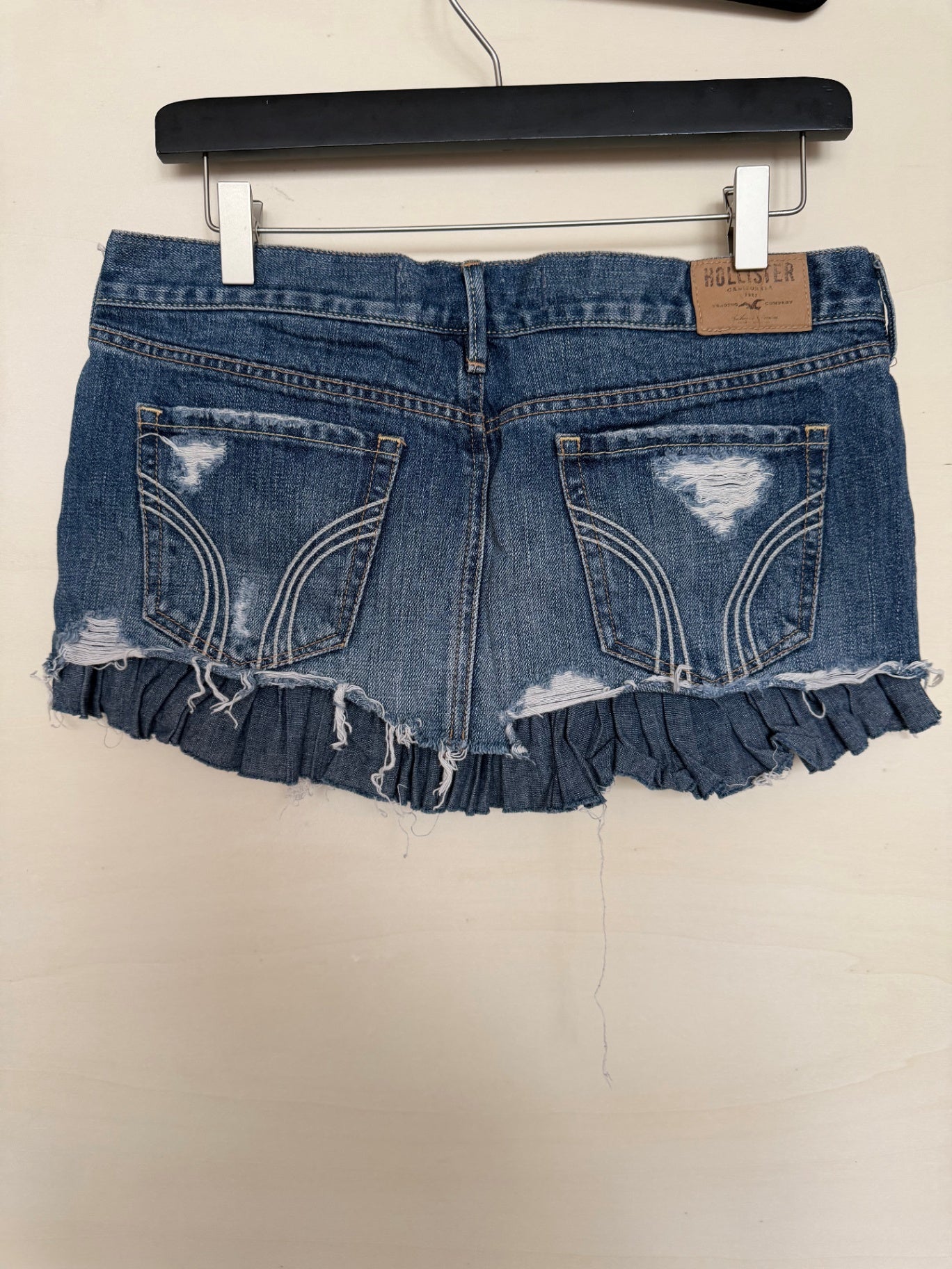 Hollister Jeansrock W26 Blau