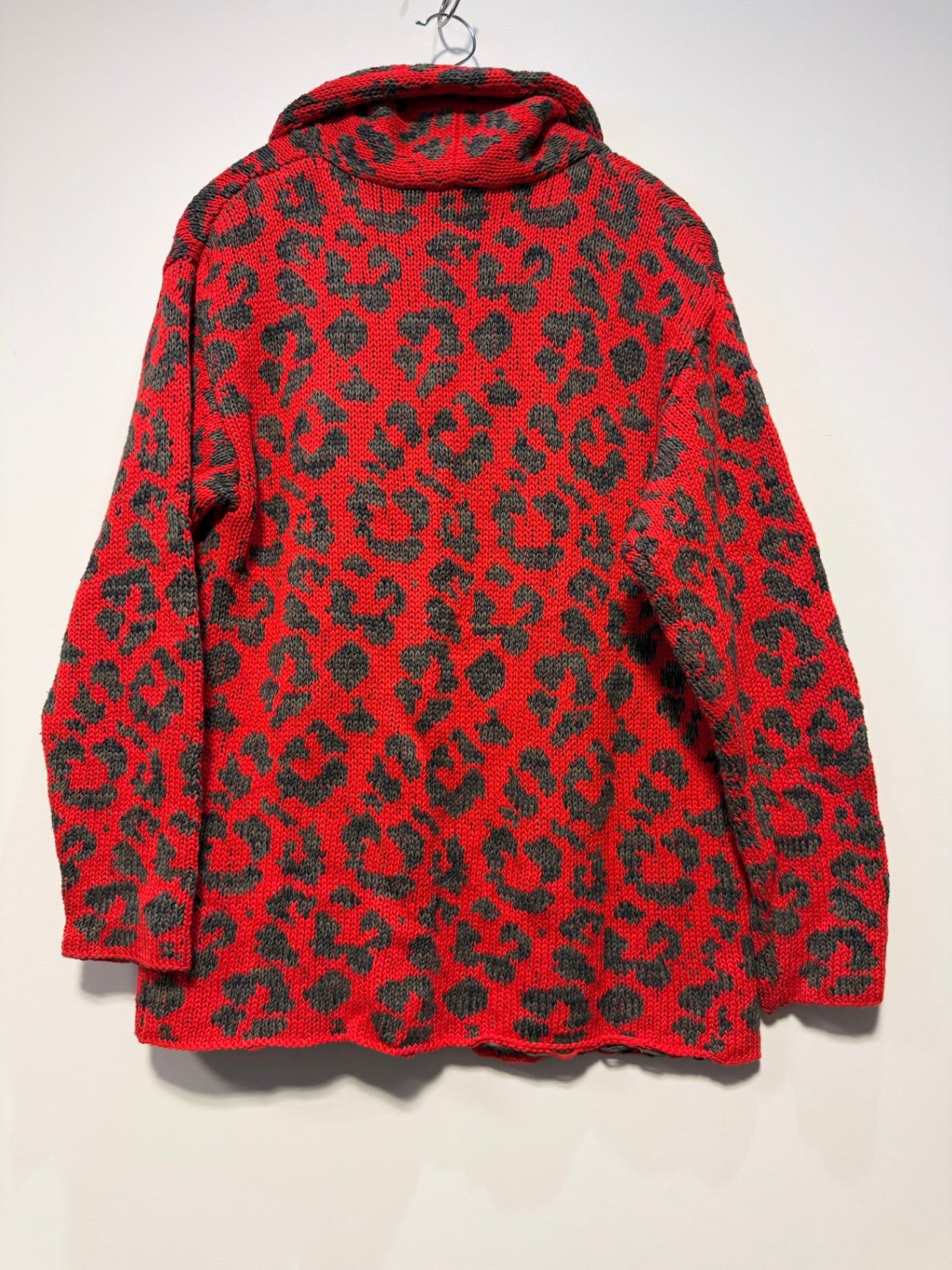 surface to air Strickjacke 34 Rot und Schwarz