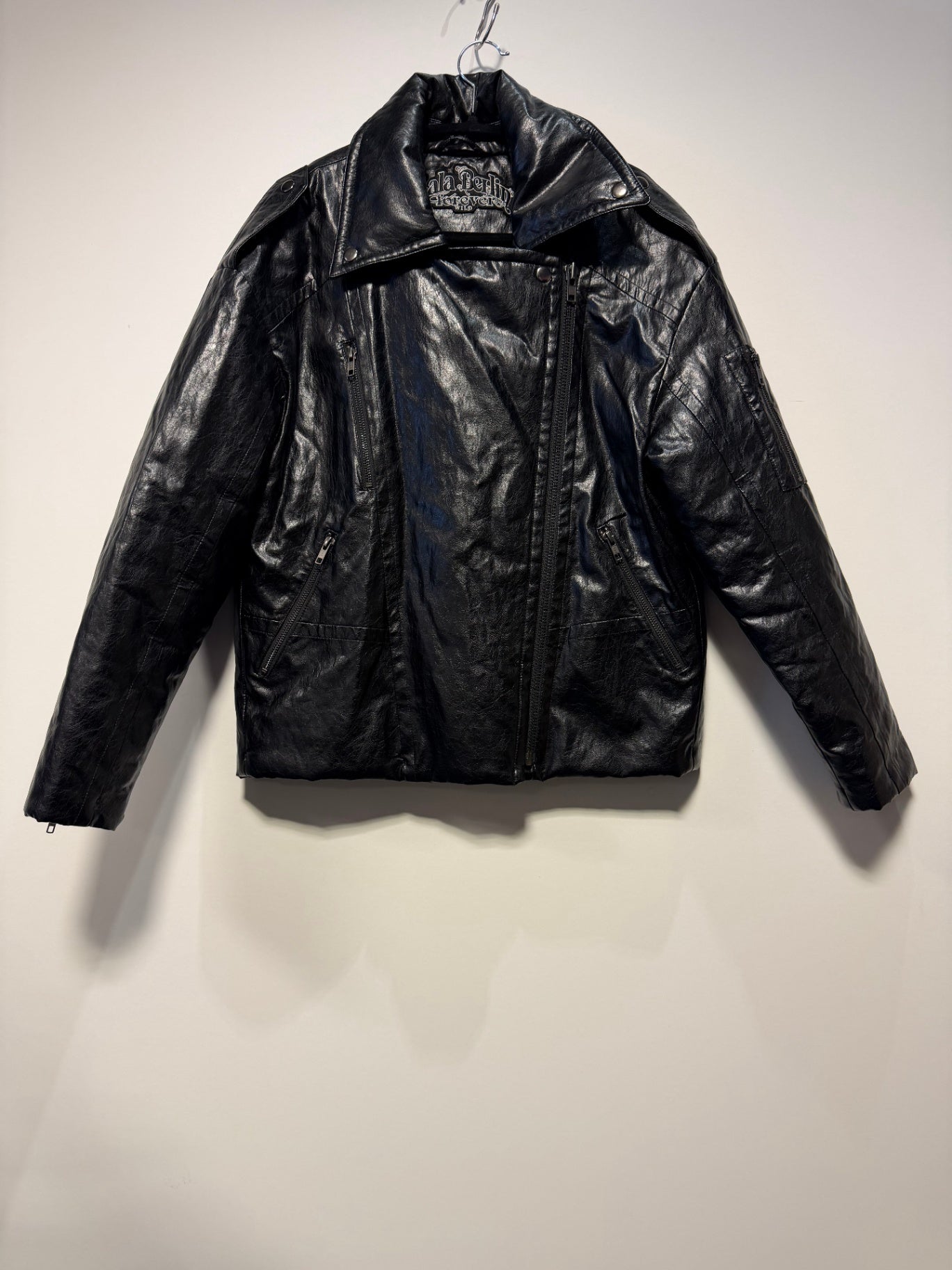 lala Berlin Lederjacke S Schwarz