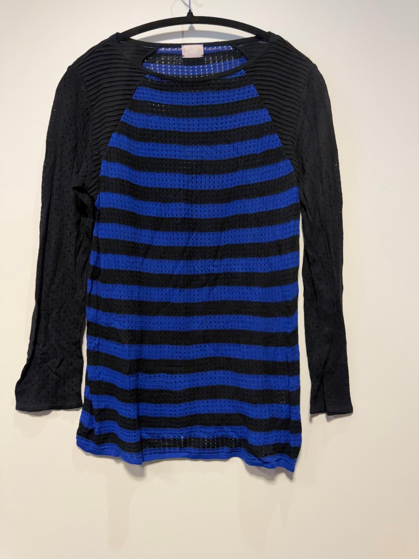 lala berlin Oberteil M Blau und Schwarz