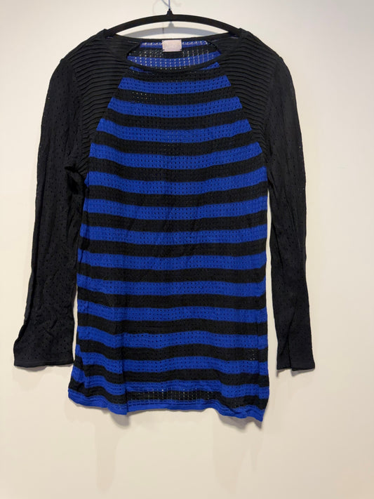 lala berlin Oberteil M Blau und Schwarz
