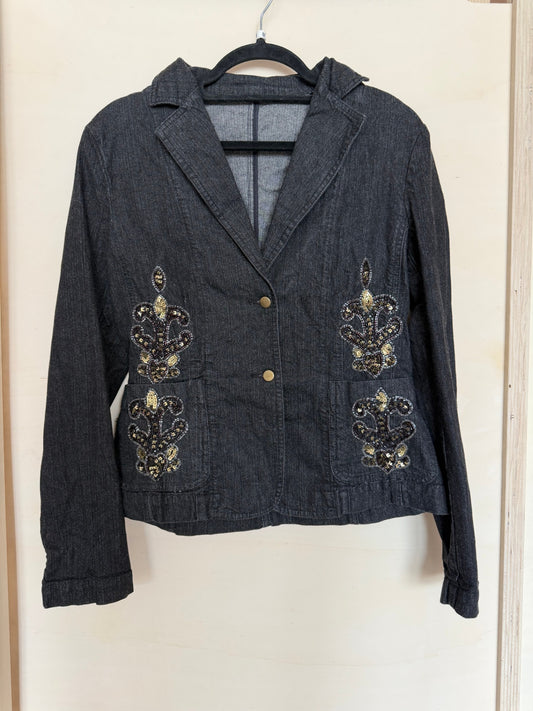 Jeansjacke M Dunkelgrau