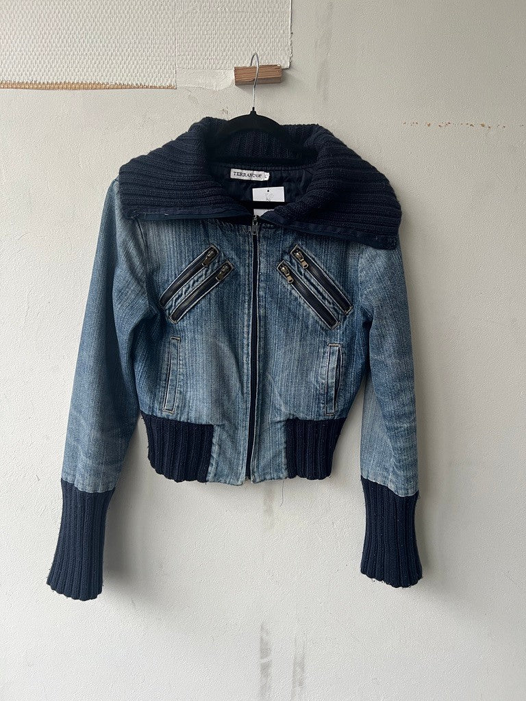 Jacke L Blau