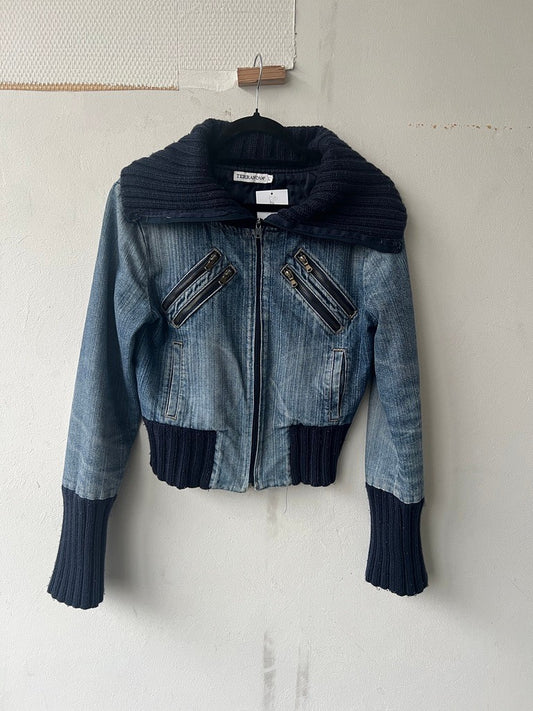 Jacke L Blau