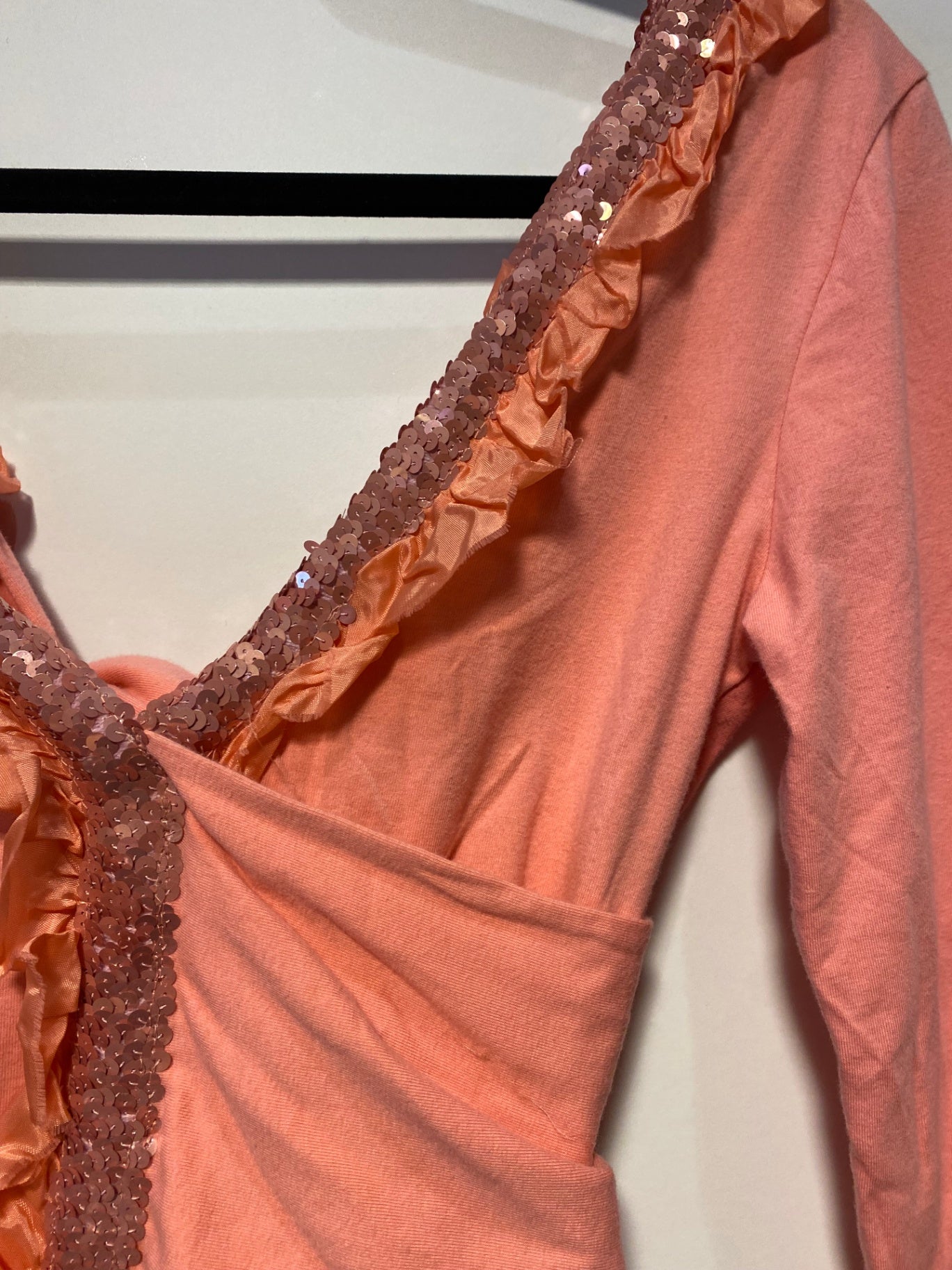 True Vintage Fornarina Wickeloberteil S/M Pfirsich