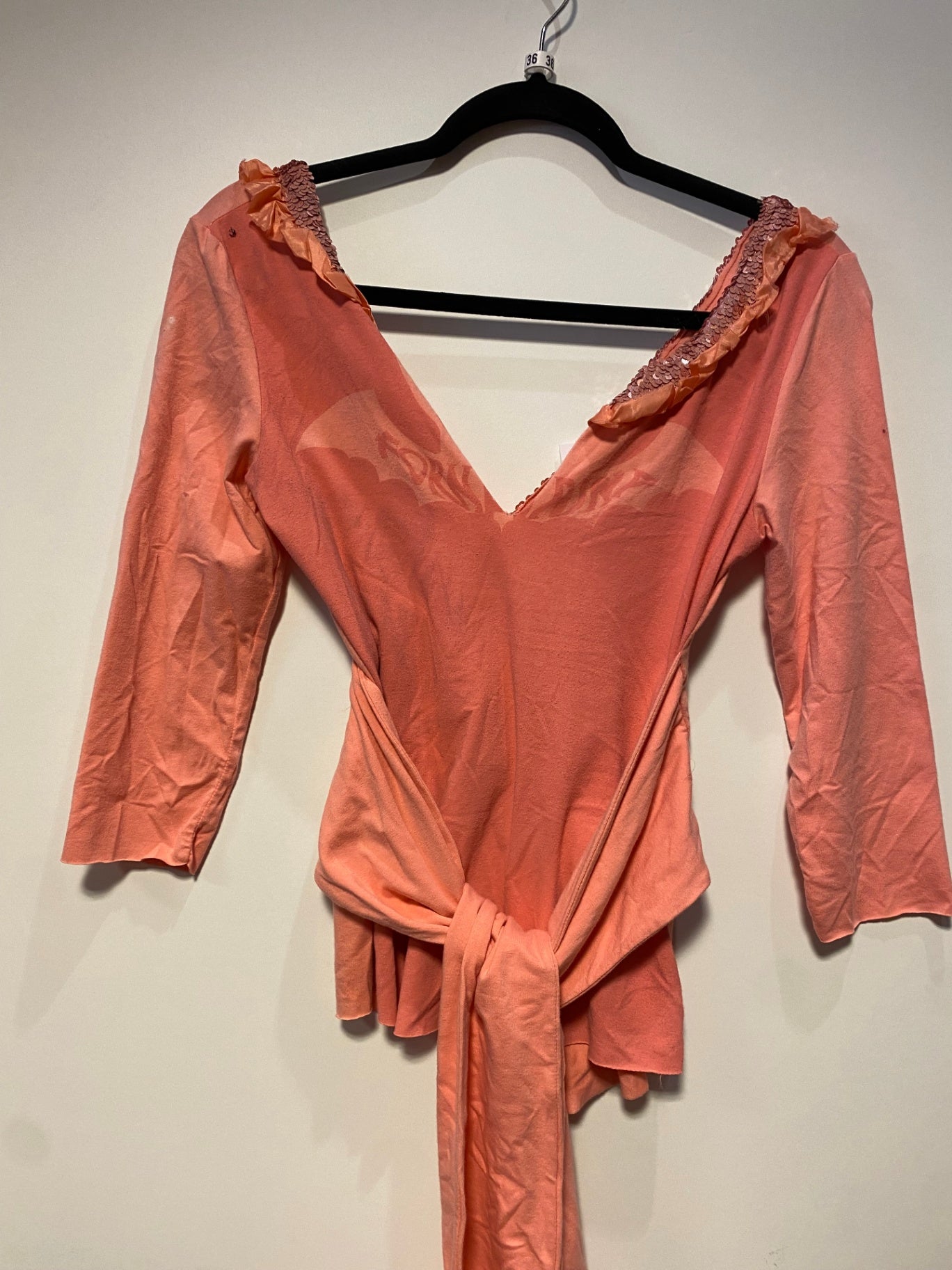 True Vintage Fornarina Wickeloberteil S/M Pfirsich