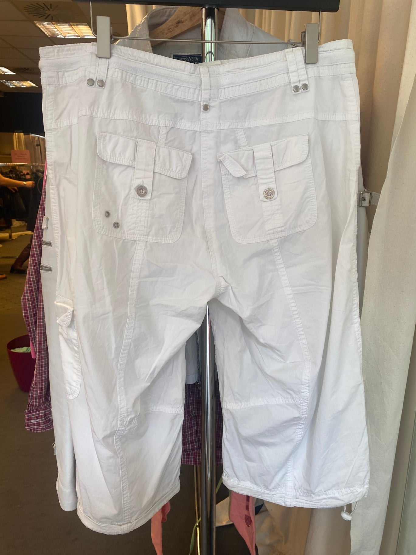 Cargo-Capri Hose M Weiß