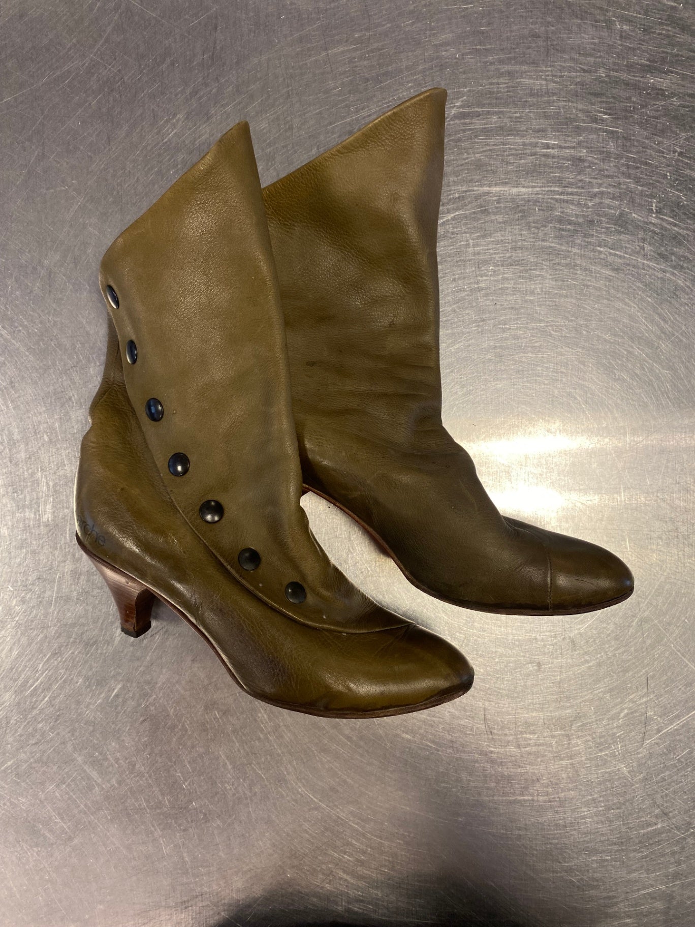 Stiefeletten 39 Olivgrün