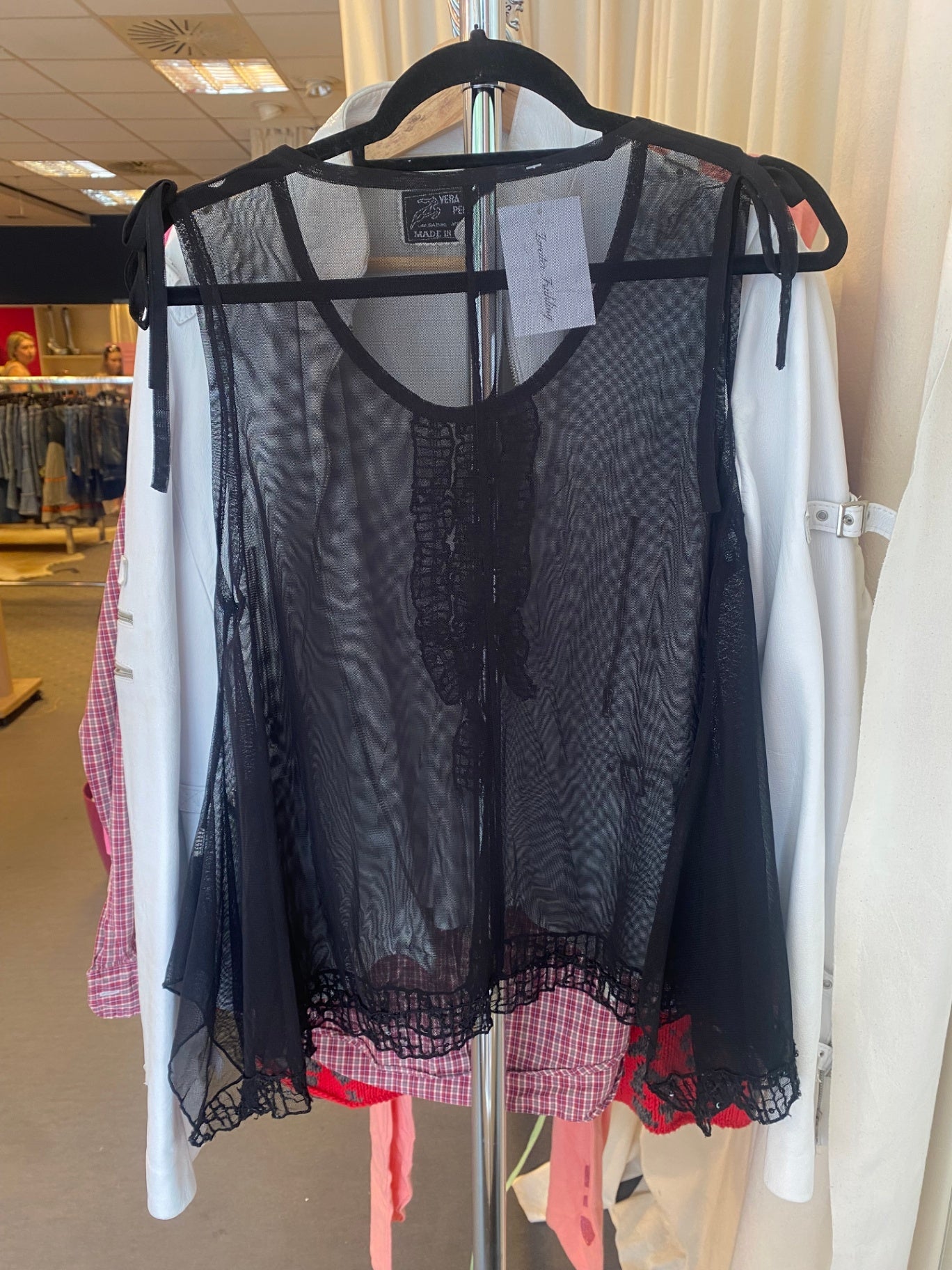 Ärmelloses Oberteil Onesize Schwarz