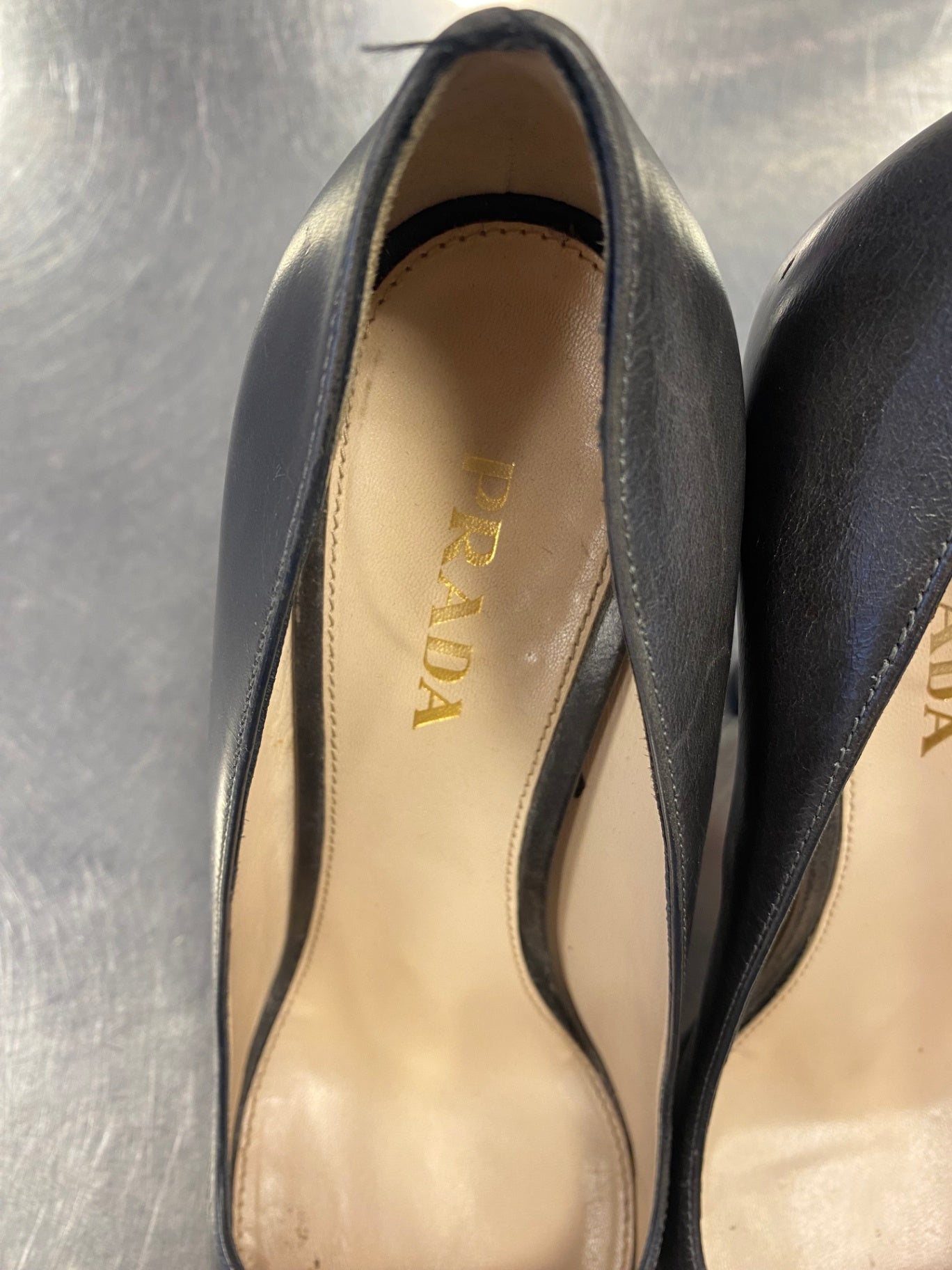 PRADA Pumps 38 1/2 Dunkelgrau
