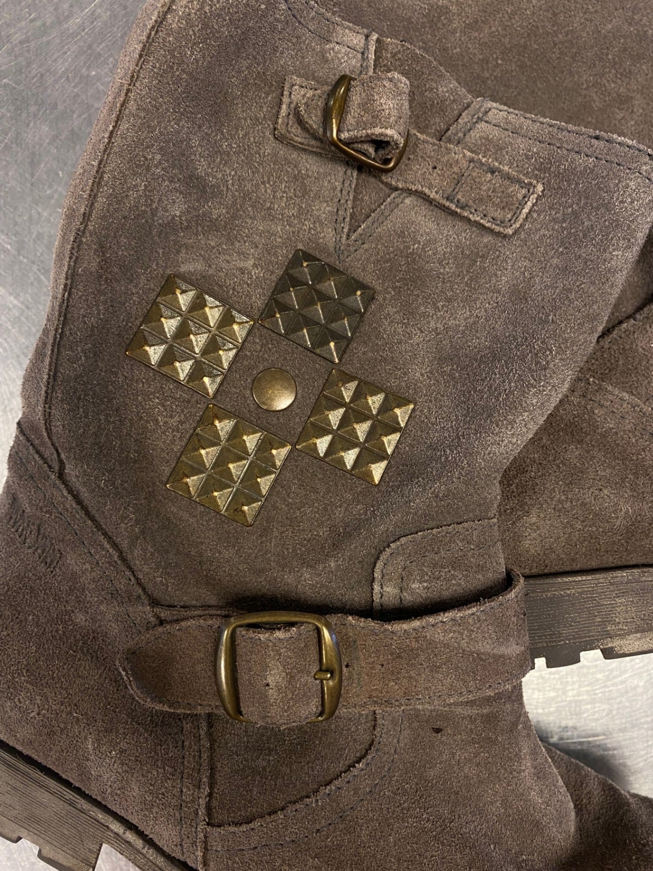Stiefeletten 41 Braun Gräulich