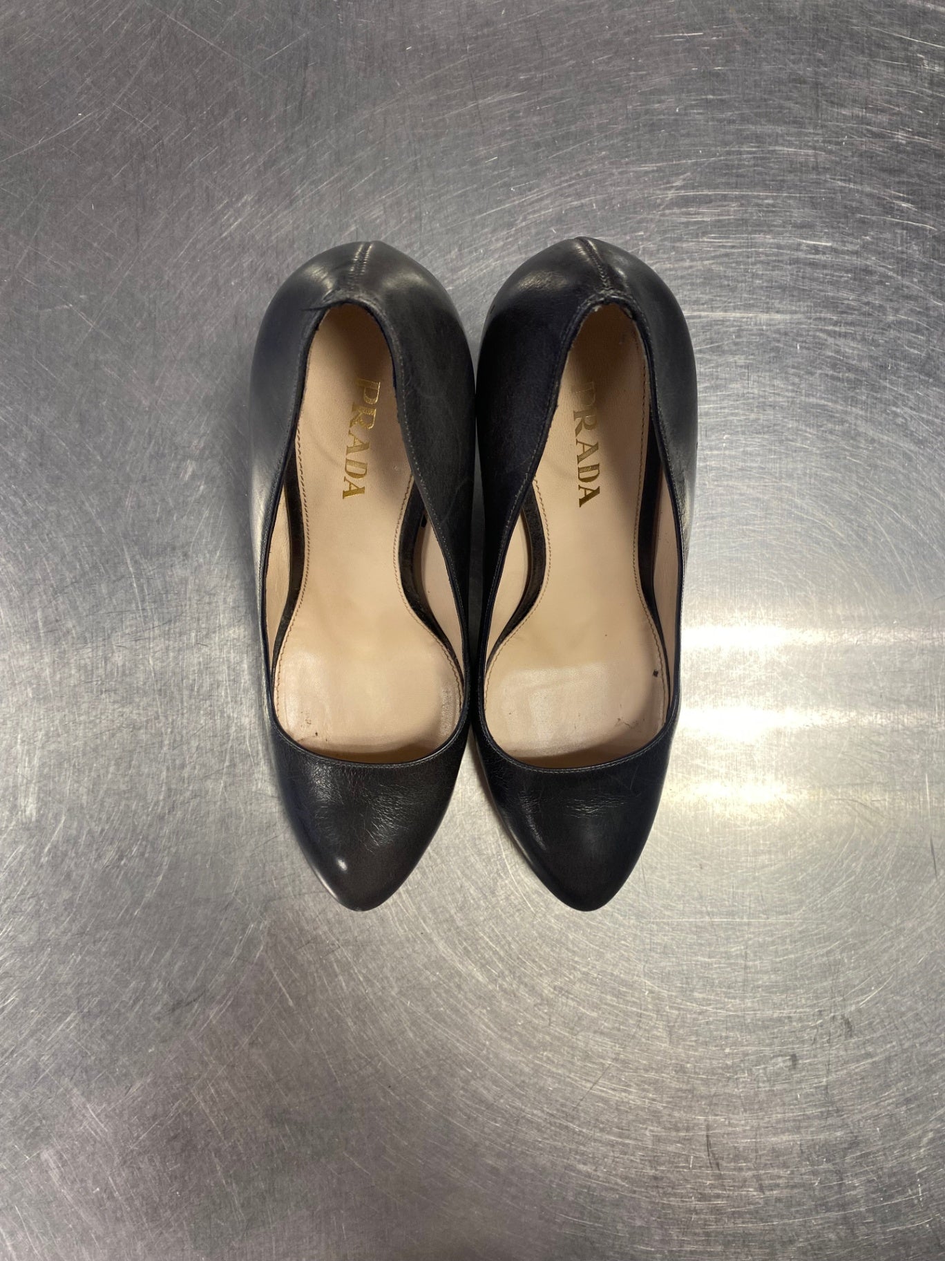PRADA Pumps 38 1/2 Dunkelgrau