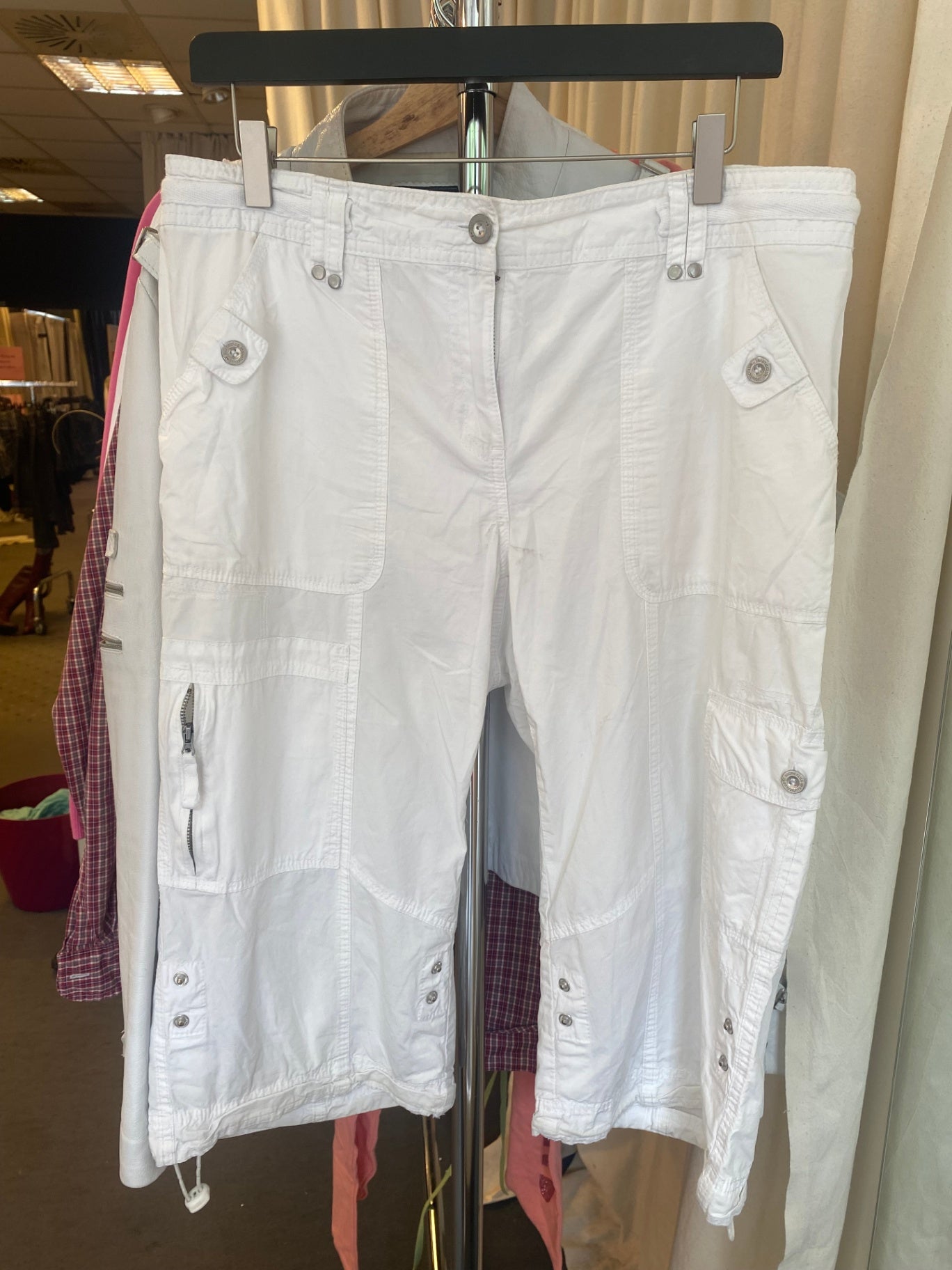 Cargo-Capri Hose M Weiß