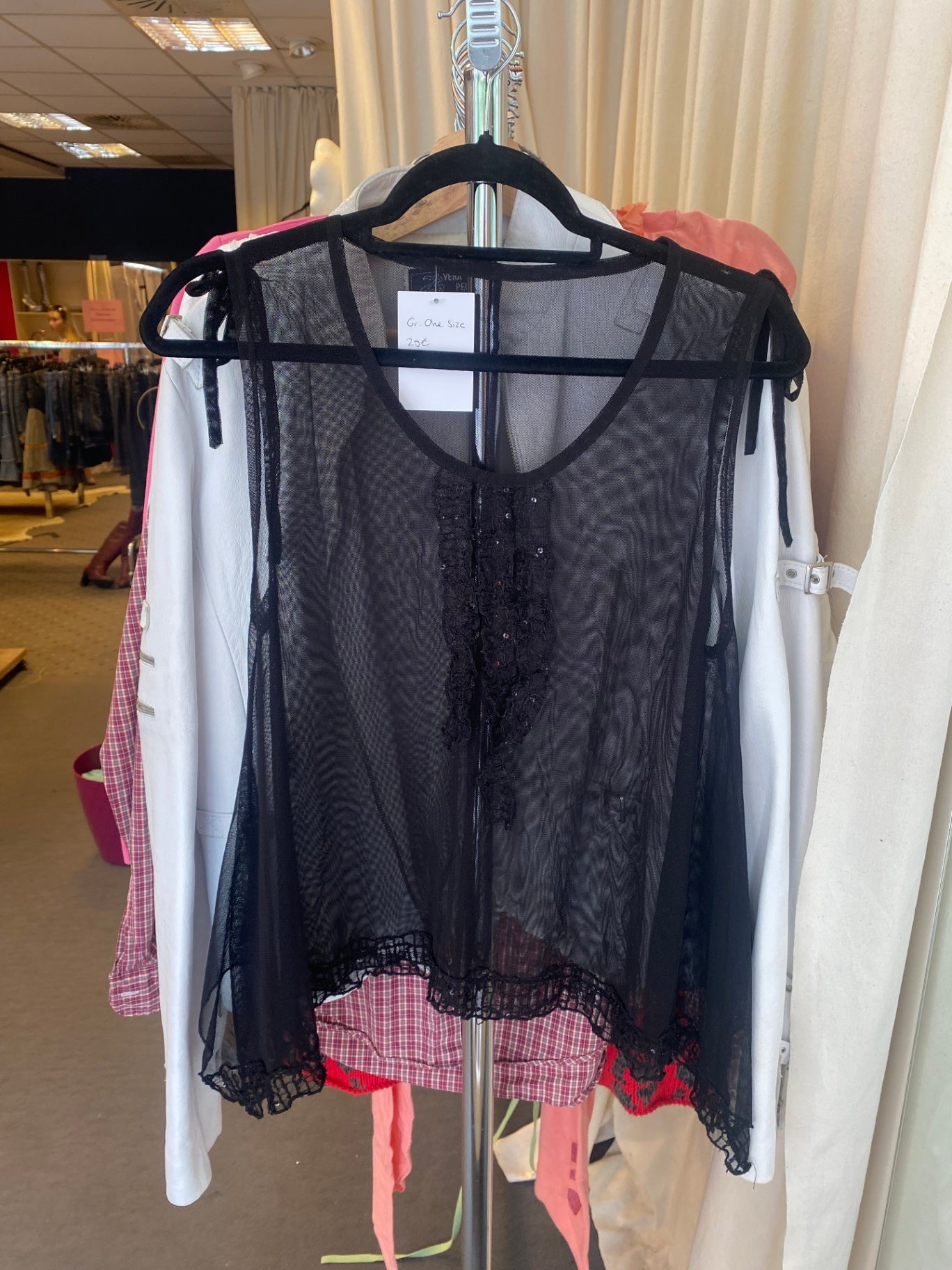 Ärmelloses Oberteil Onesize Schwarz