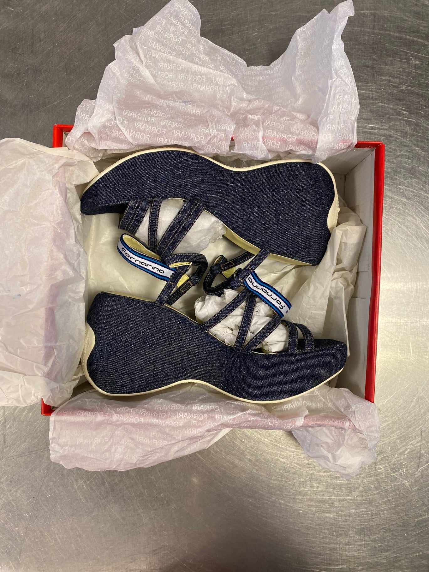 Fornarina Sandale 38 Denim