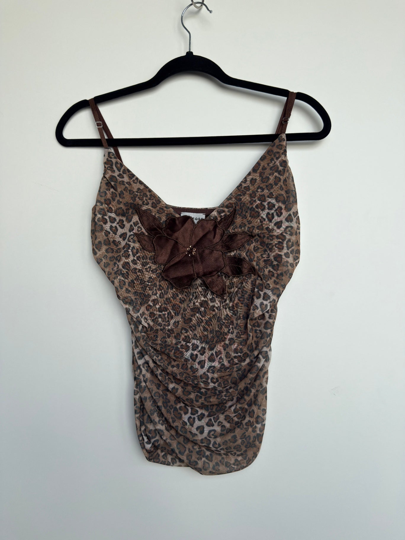 Top s Braun mit Leopardenmuster
