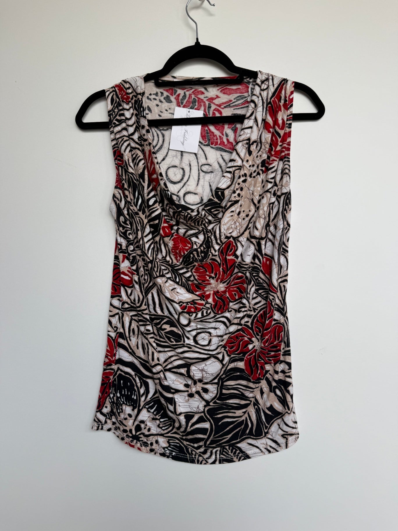 Top s Beige, Rot, Schwarz