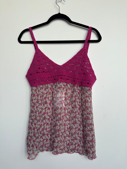 Kleid S Mehrfarbig (Pink, Beiges, Weiß)