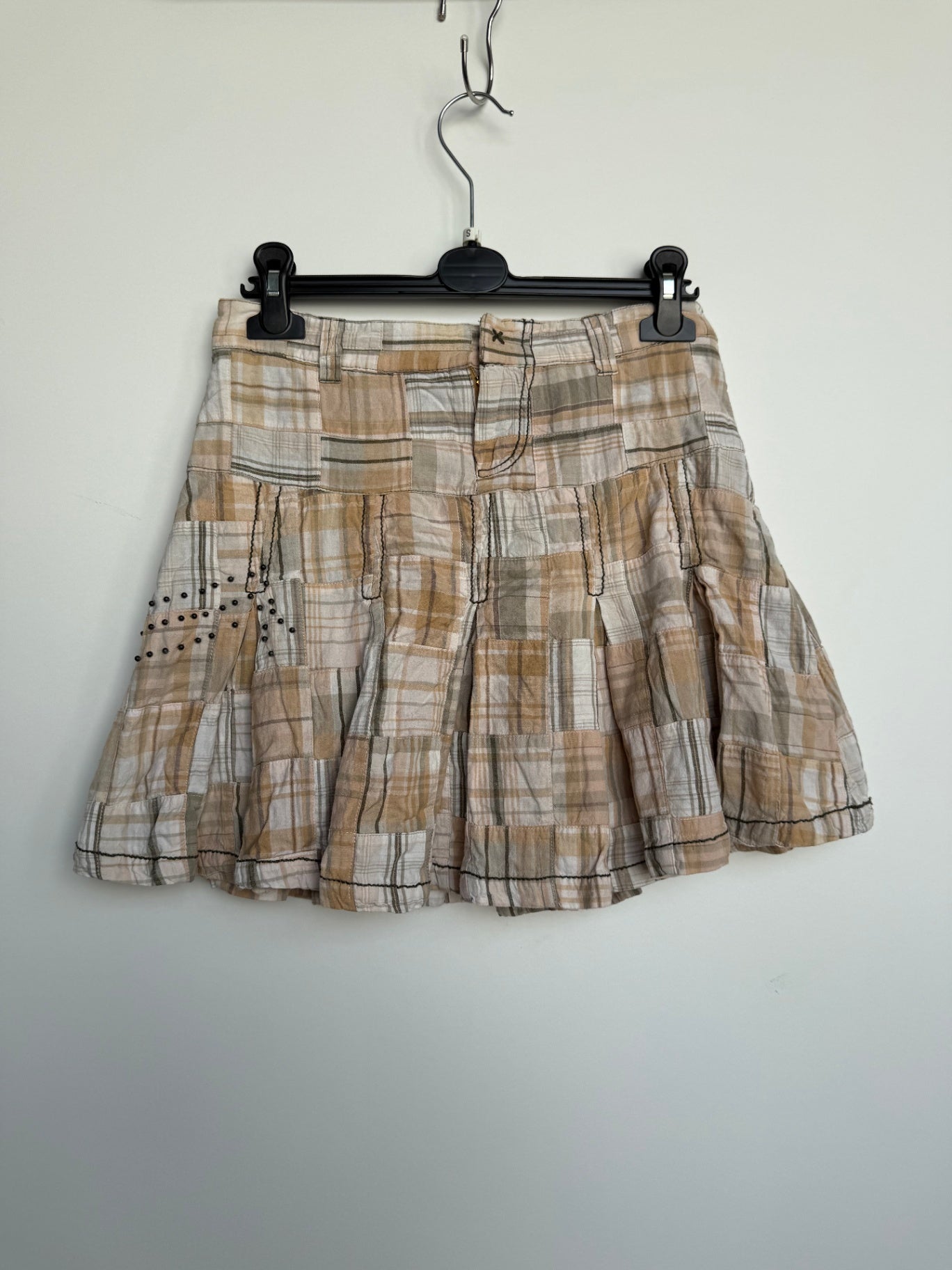 Unbekannt Rock 34 Beige, Braun, Weiß