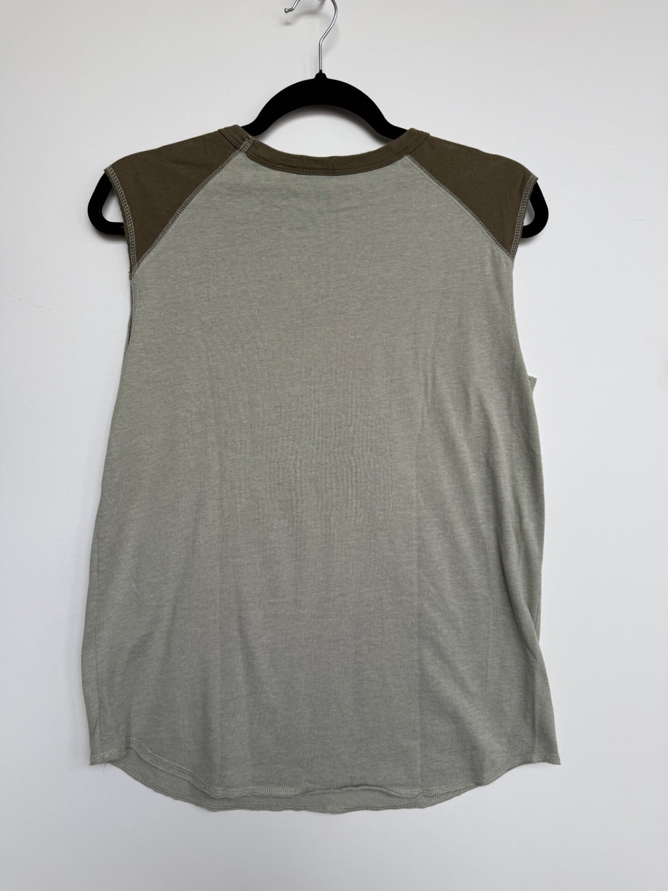 Hollister Ärmelloses Oberteil L Grau und Khaki