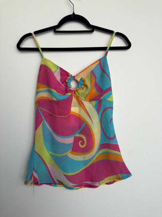 Top trägerlos Unbekannt Bunt, hauptsächlich Blau, Pink, Orange und Gelb