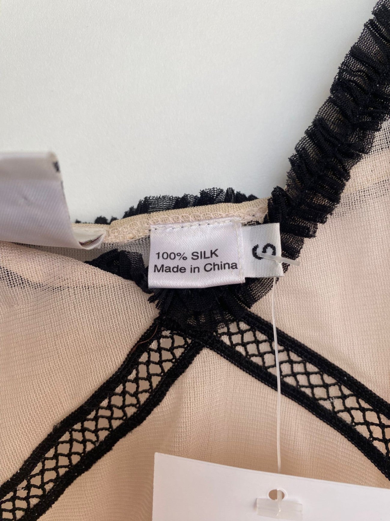 Camisole S Beige aus 100% Seide
