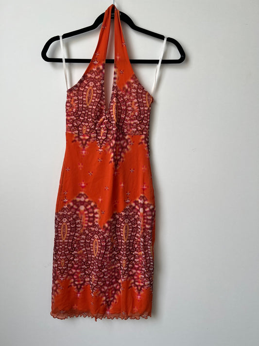 Kleid 36 Orange, Pink, Lila