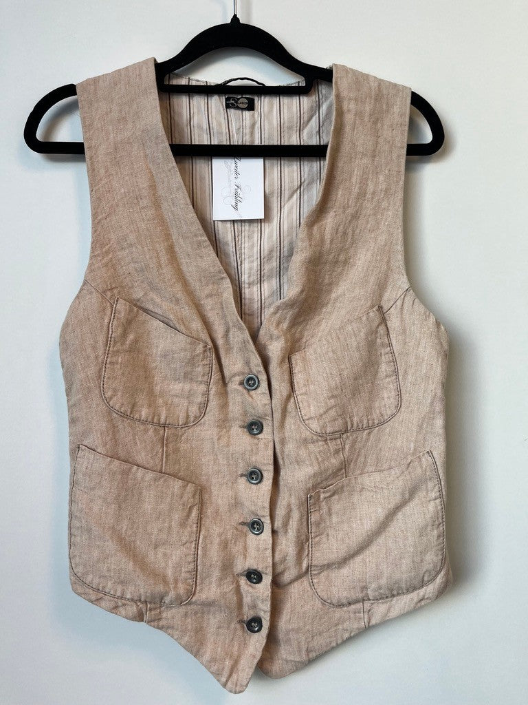 Weste S Beige