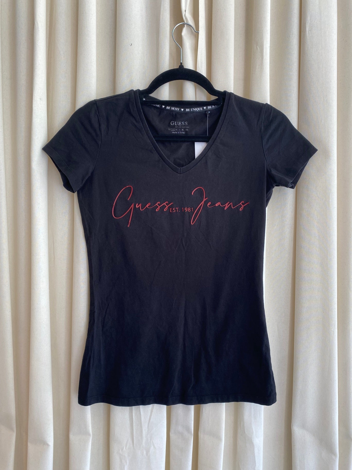 Guess T-Shirt S Schwarz