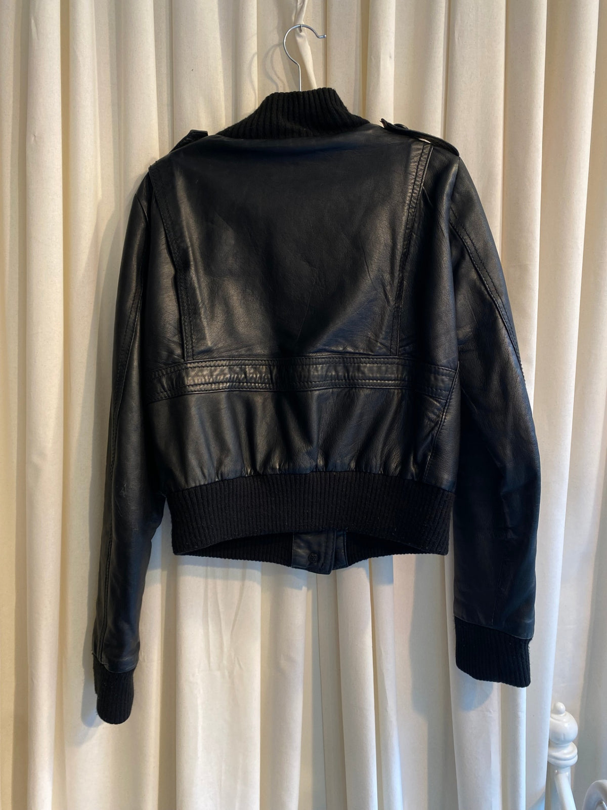 Lederjacke S Schwarz